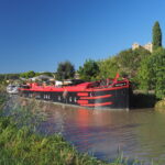Aude (11) Minervois. Canal du Midi. Argens-Minervois